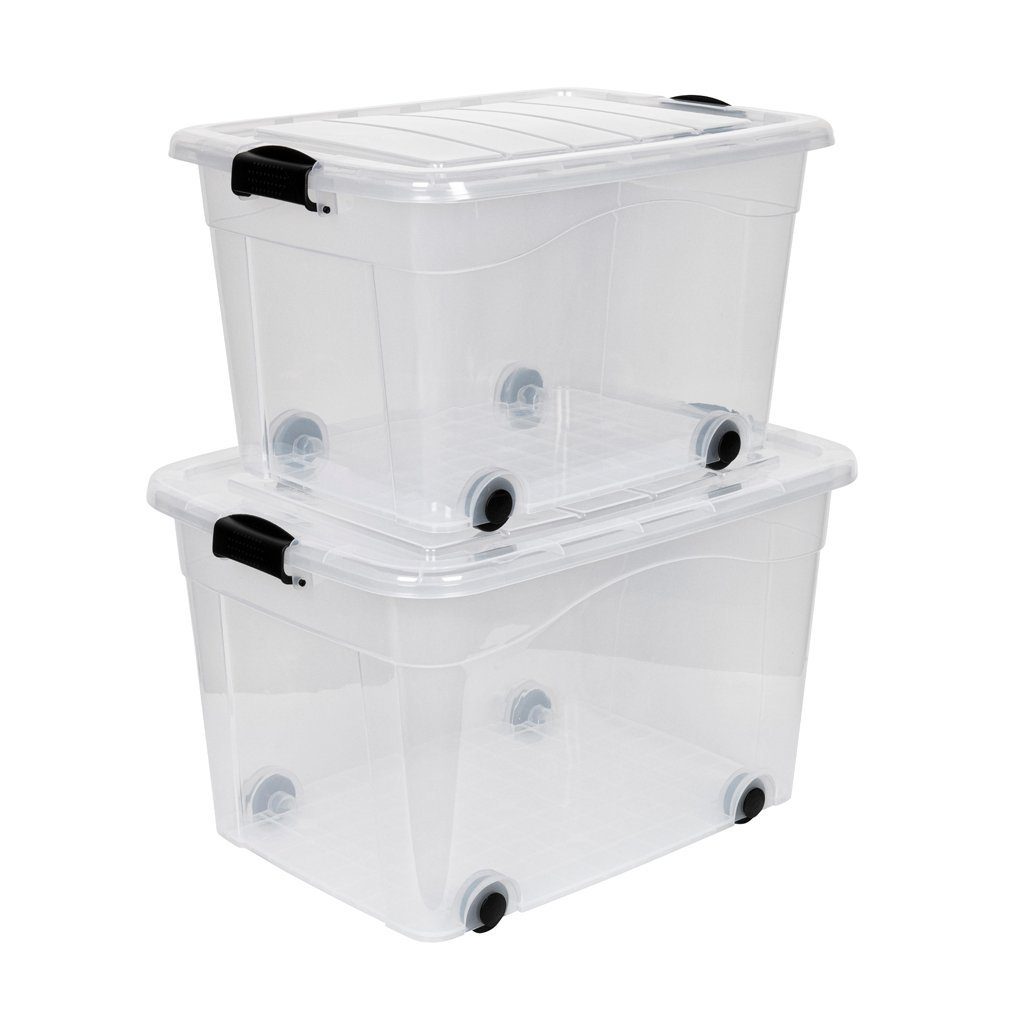 Rollladenbox Set: 2 x Roller Box mit Deckel (100 + 60 Liter)