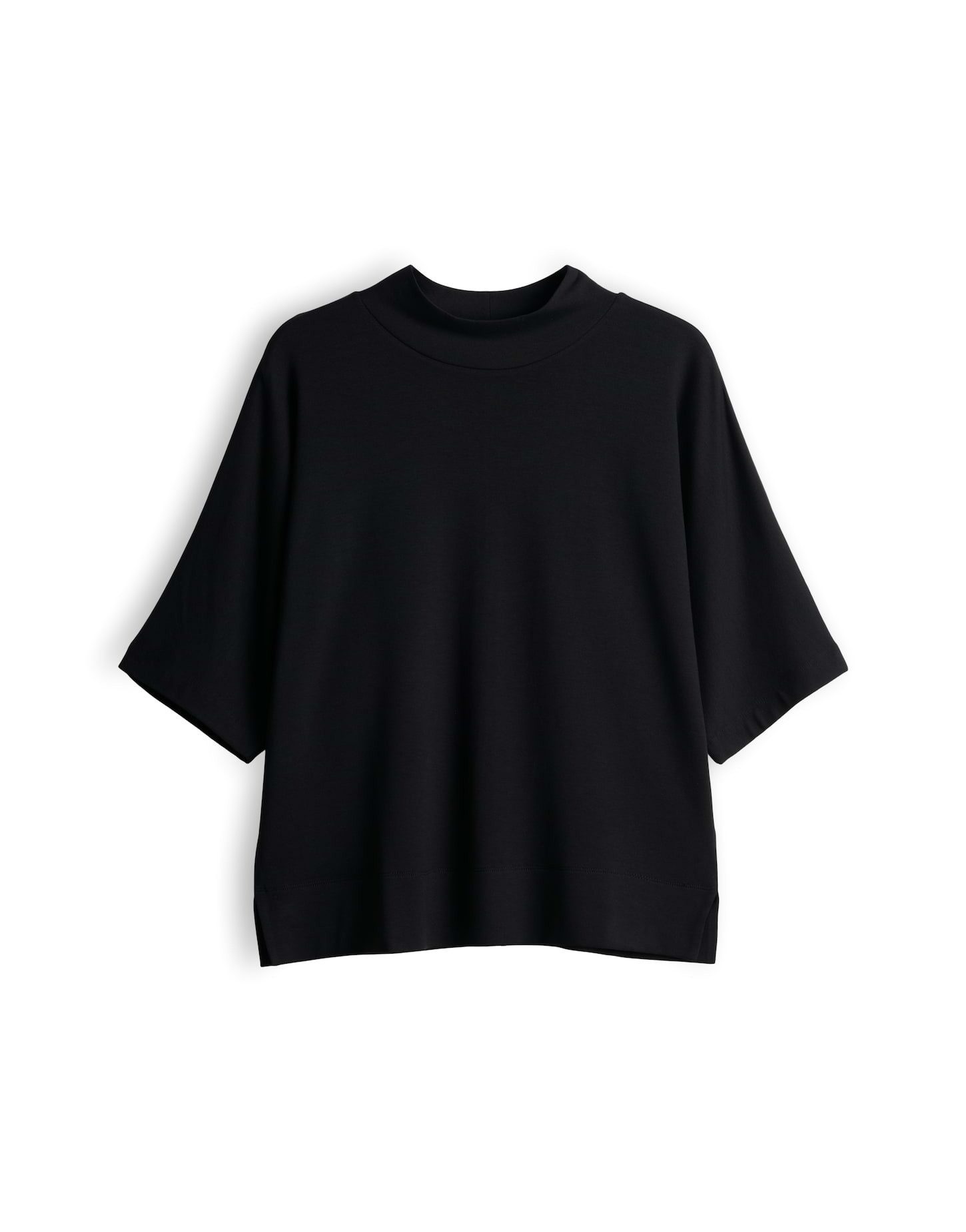 OPUS Kurzarmshirt Sinse aus weichem Jersey Schmal zulaufender Schnitt mit Seitenschlitzen – Bild 2 von 5