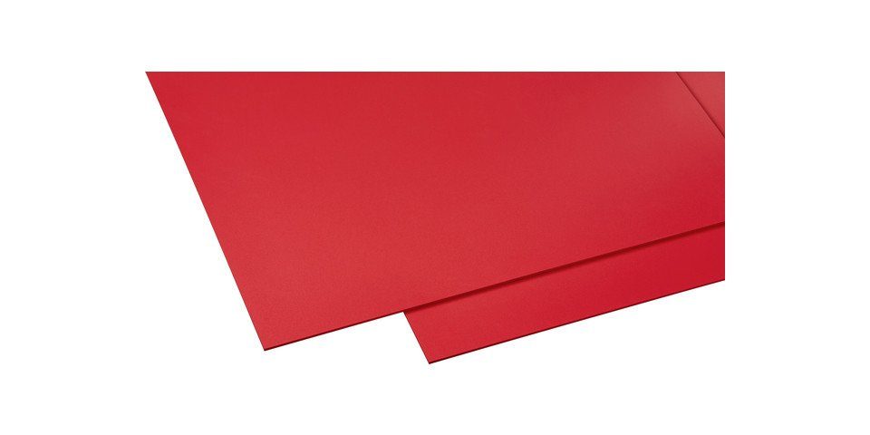 GUTTA Schneide- und Abdeckplatte Gutta Hartschaumplatte 50 x 50 cm, 3 mm, rot, Kunststoff