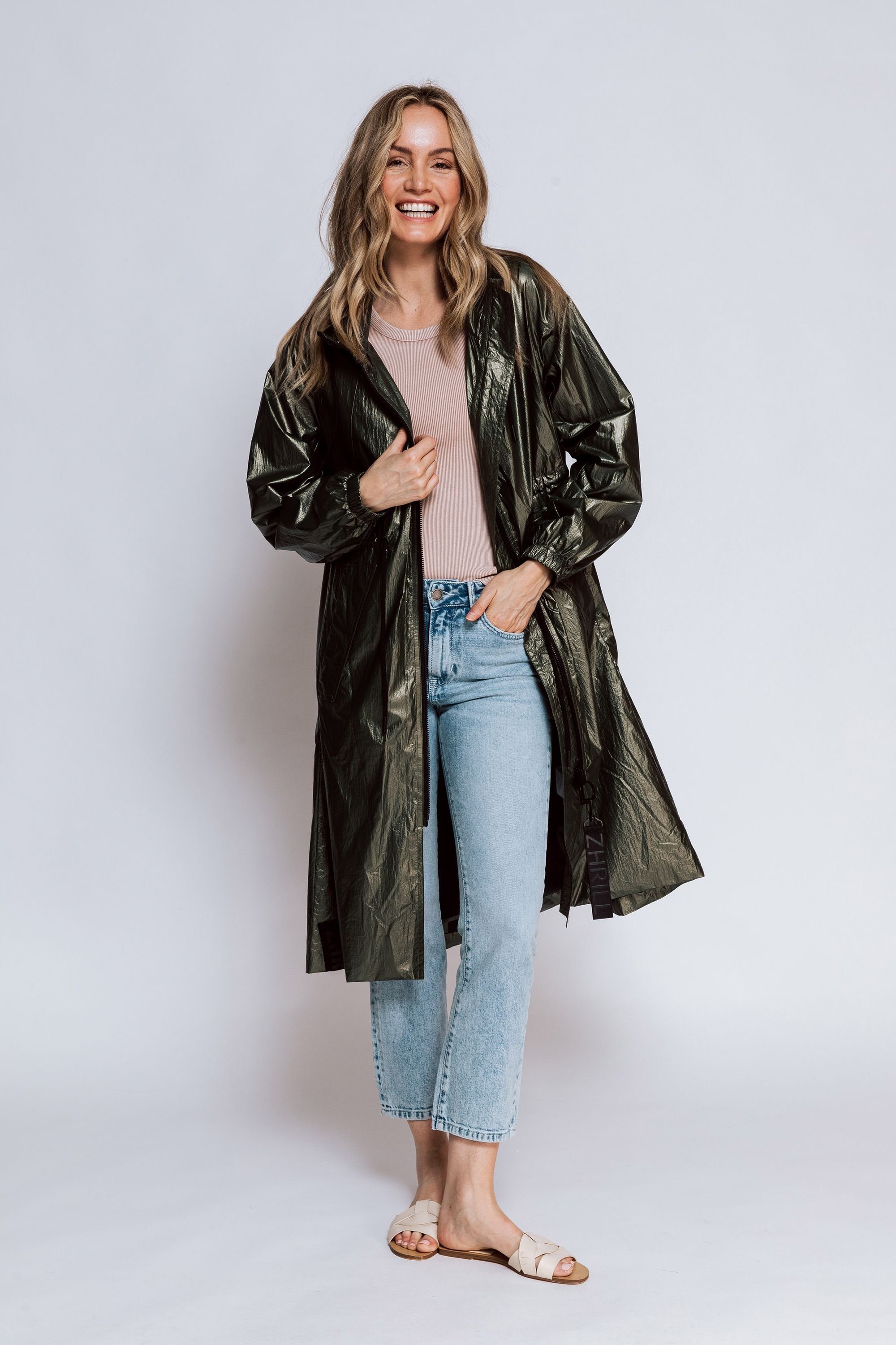 Zhrill Blouson Mantel Übergangsjacke DAYA Grün günstig online kaufen