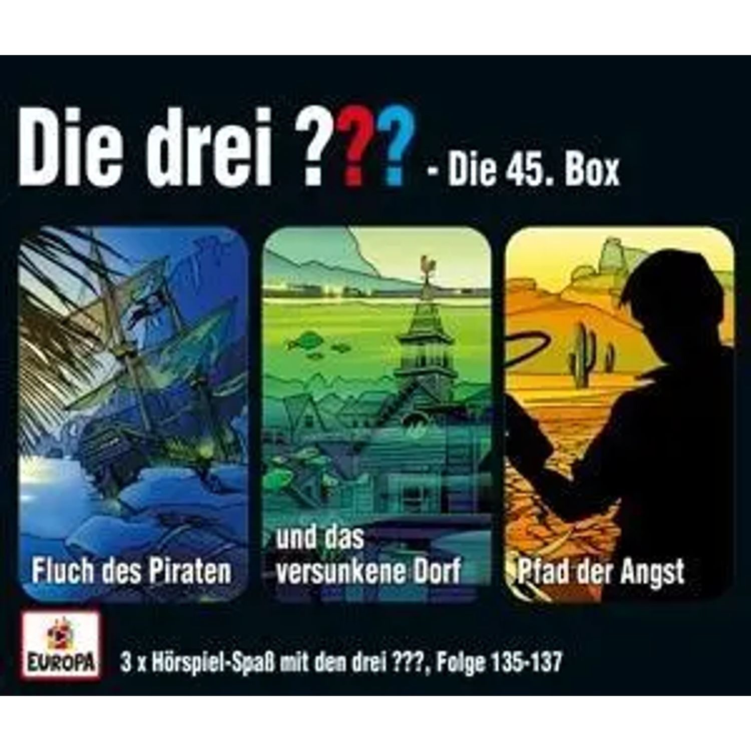 Hörspiel Die drei ??? - 3er Box 45 (Folgen 135, 136, 137)