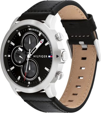 Tommy Hilfiger Multifunktionsuhr SPORT, 1792052, Quarzuhr, Armbanduhr, Herrenuhr, Datum, 12/24-Std.-Anzeige, analog