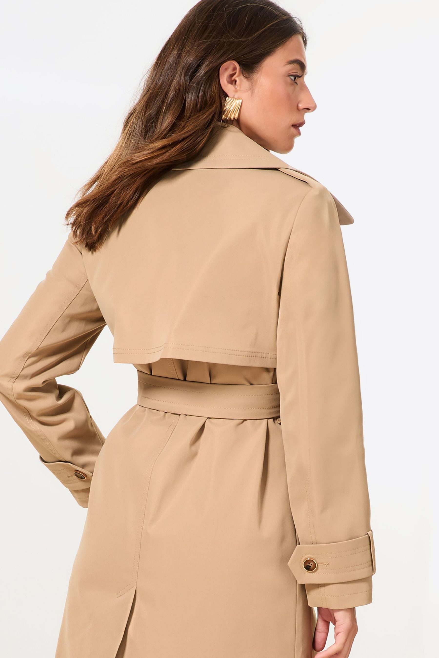 LIPSY Langmantel Lipsy Lässiger, langer Trenchcoat, Regular (1-tlg)