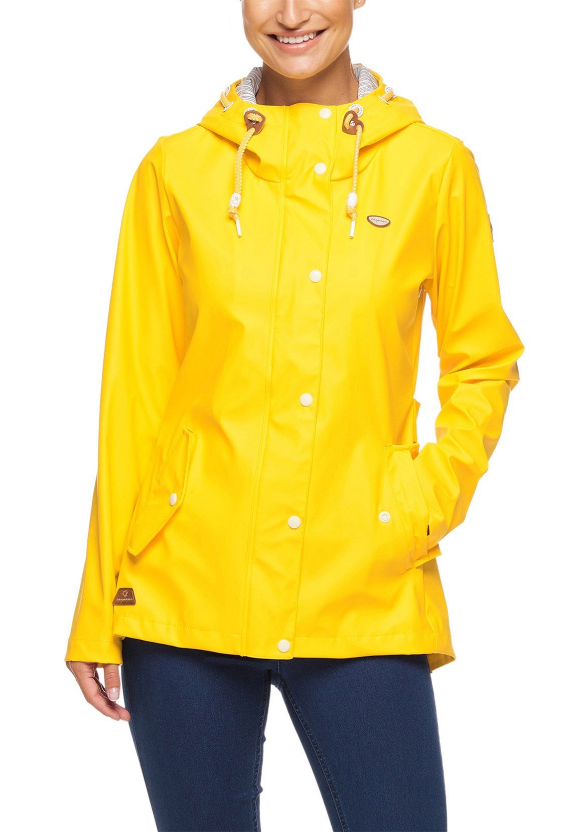 Ragwear Regenjacke Ragwear Damen Jacke MARGE 2211-60031 Yellow 6028 Gelb