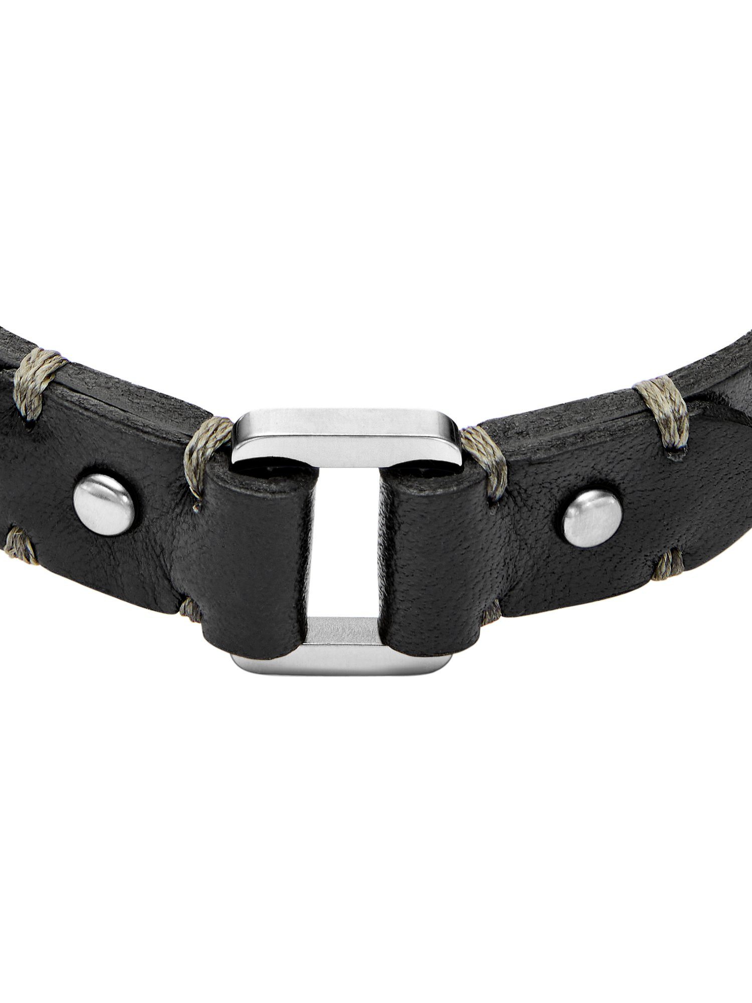 Fossil Armband Fossil Herren-Armband Leder, Edelstahl günstig online kaufen