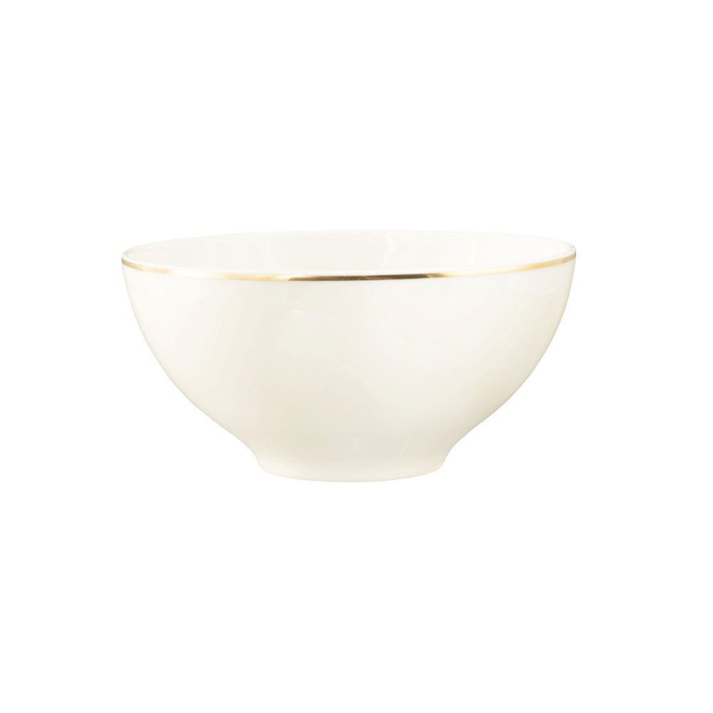 Seltmann Weiden Müslischale Seltmann Weiden Müslischale 15cm Savona Oro mit Goldrand, Porzellan