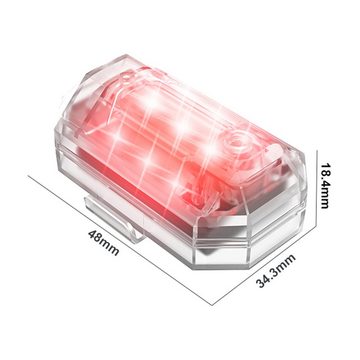 Rutaqian Fahrradbeleuchtung Fahrradlampe Led Fahrradbeleuchtung Fahrrad Front& Rücklicht Aufladbar