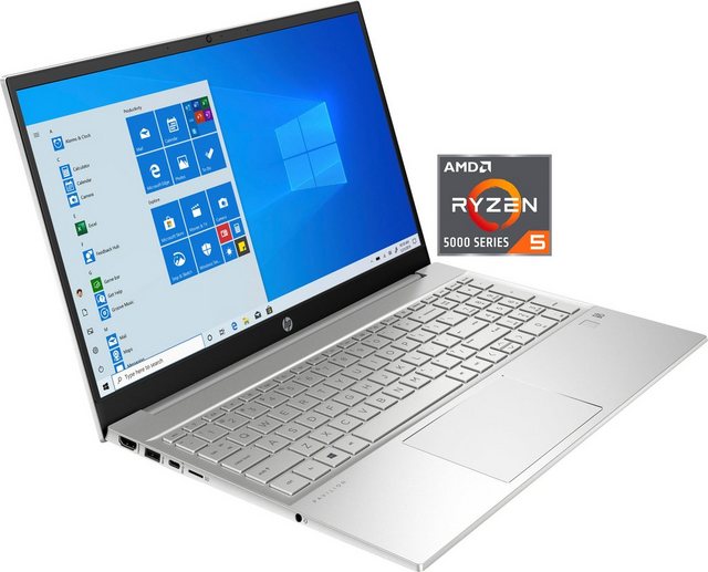 HP Pavilion 15 eh1055ng Notebook (39,6 cm 15,6 Zoll, AMD Ryzen 5 5500U, Radeon Graphics, 512 GB SSD, Kostenloses Upgrade auf Windows 11, sobald verfügbar)  - Onlineshop OTTO