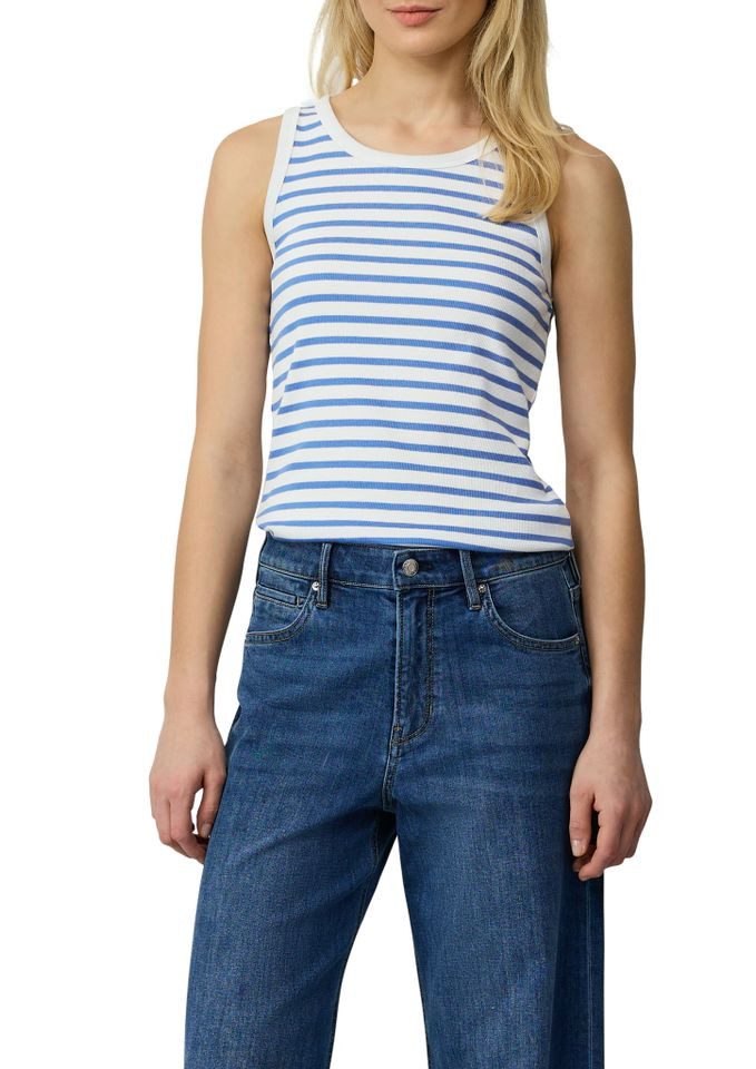 s.Oliver Shirttop - Elastisches Top mit Rippstruktur günstig online kaufen
