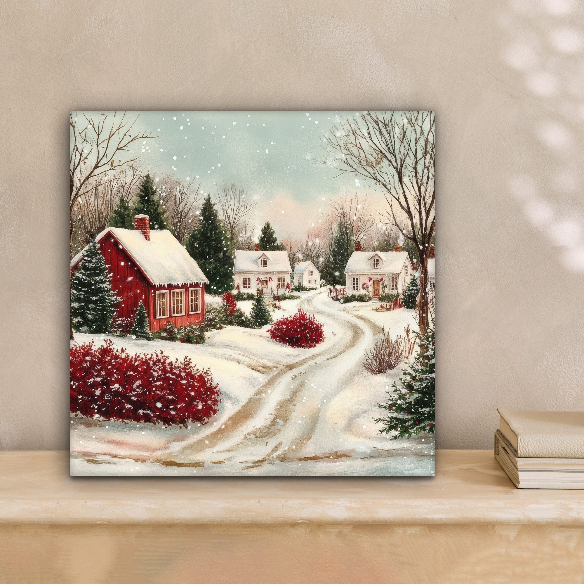 OneMillionCanvasses® Leinwandbild Weihnachtsstimmung - Ländlich - günstig online kaufen