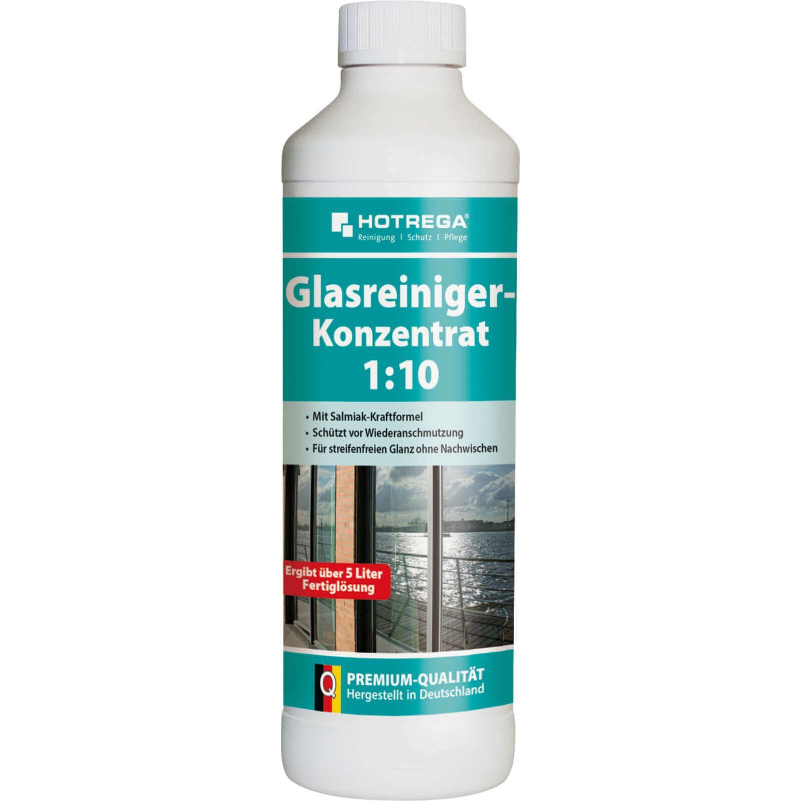 HOTREGA® Glasreiniger Spiegelreiniger Glasreinigung Fenster 500ml Konzentrat Glasreiniger