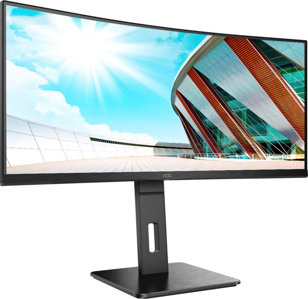 AOC CU34P2A Curved-Gaming-Monitor (86,4 cm/34 ", 3440 x 1440 px, UWQHD, 1 ms Reaktionszeit, 100 Hz, VA LCD)