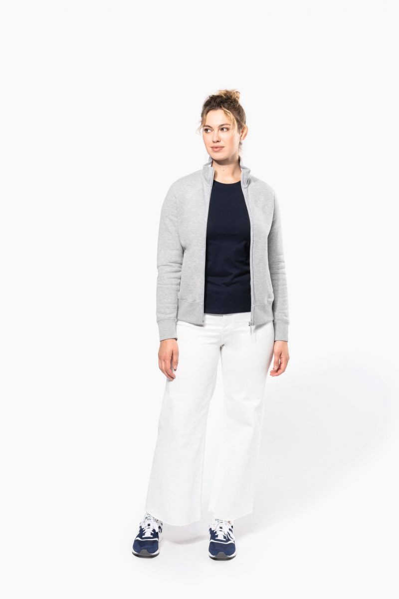 Kariban Outdoorjacke Damen Fleece-Sweater mit Zip