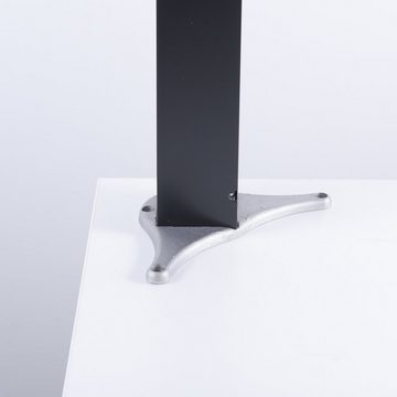 sossai® Tischbein Exklusiv Tischbeine 6x6 cm in Schwarz, höhenverstellbar +2cm