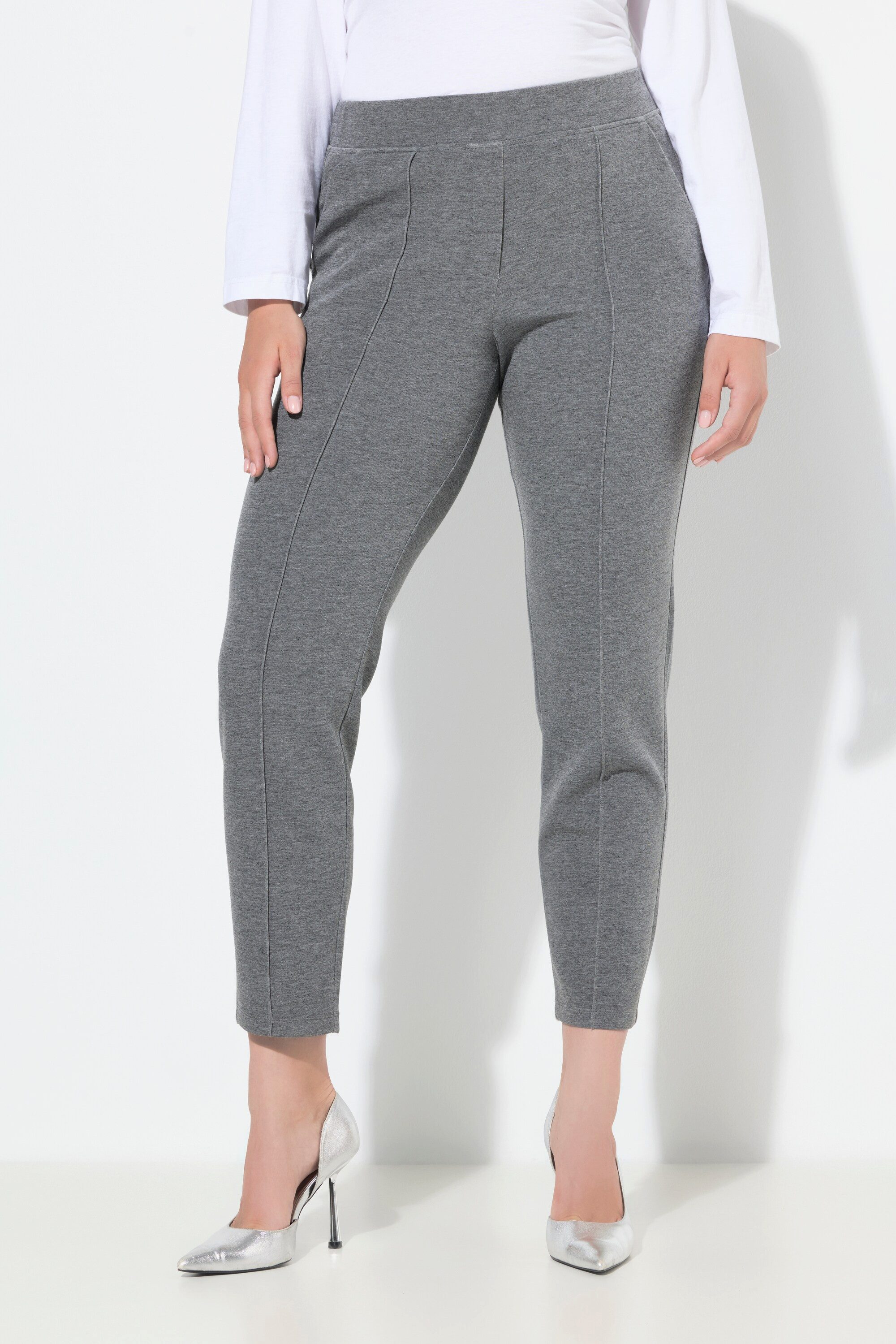 Ulla Popken Funktionshose Hose Punto-di-Roma-Jersey konisches günstig online kaufen