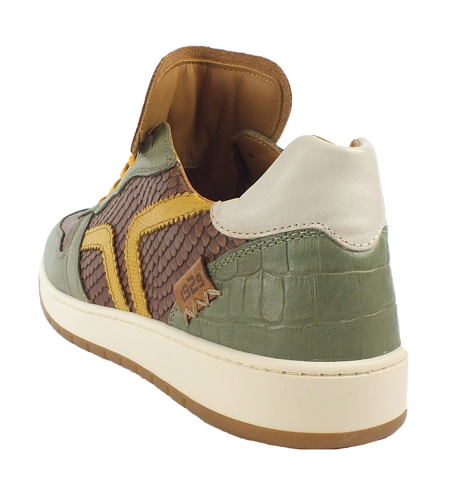 Kamo-Gutsu Herren Leder Halbschuh Sneaker Wechselfussbett