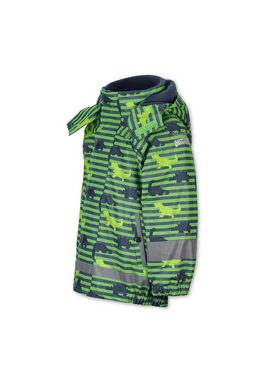 Sterntaler® Regenjacke Regenjacke mit Innenjacke, Dinos (1-St., Kinder Regen- und Matschjacke mit süßen Motiven) Regenjacke Kinder mit Kapuze, Funktionsjacke Kinder