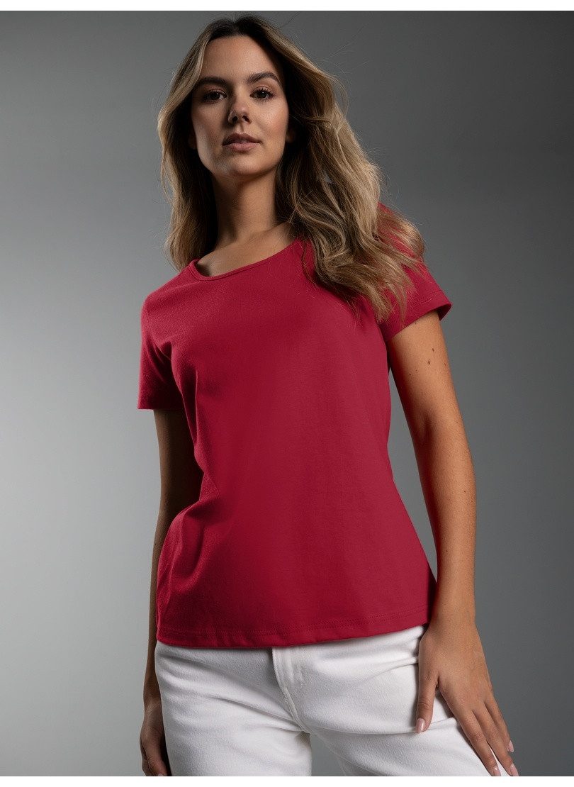 Trigema T-Shirt TRIGEMA Damen T Shirt aus Biobaumwolle (1-tlg)