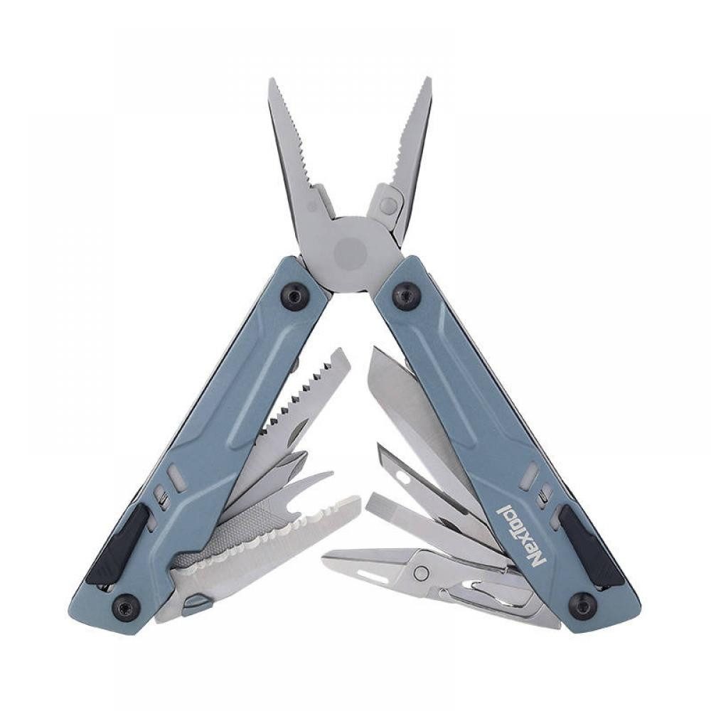 NexTool Multitool Nextool Sailor Pro NE20045, 15 in 1 Multitool + Bit-Set, blau
