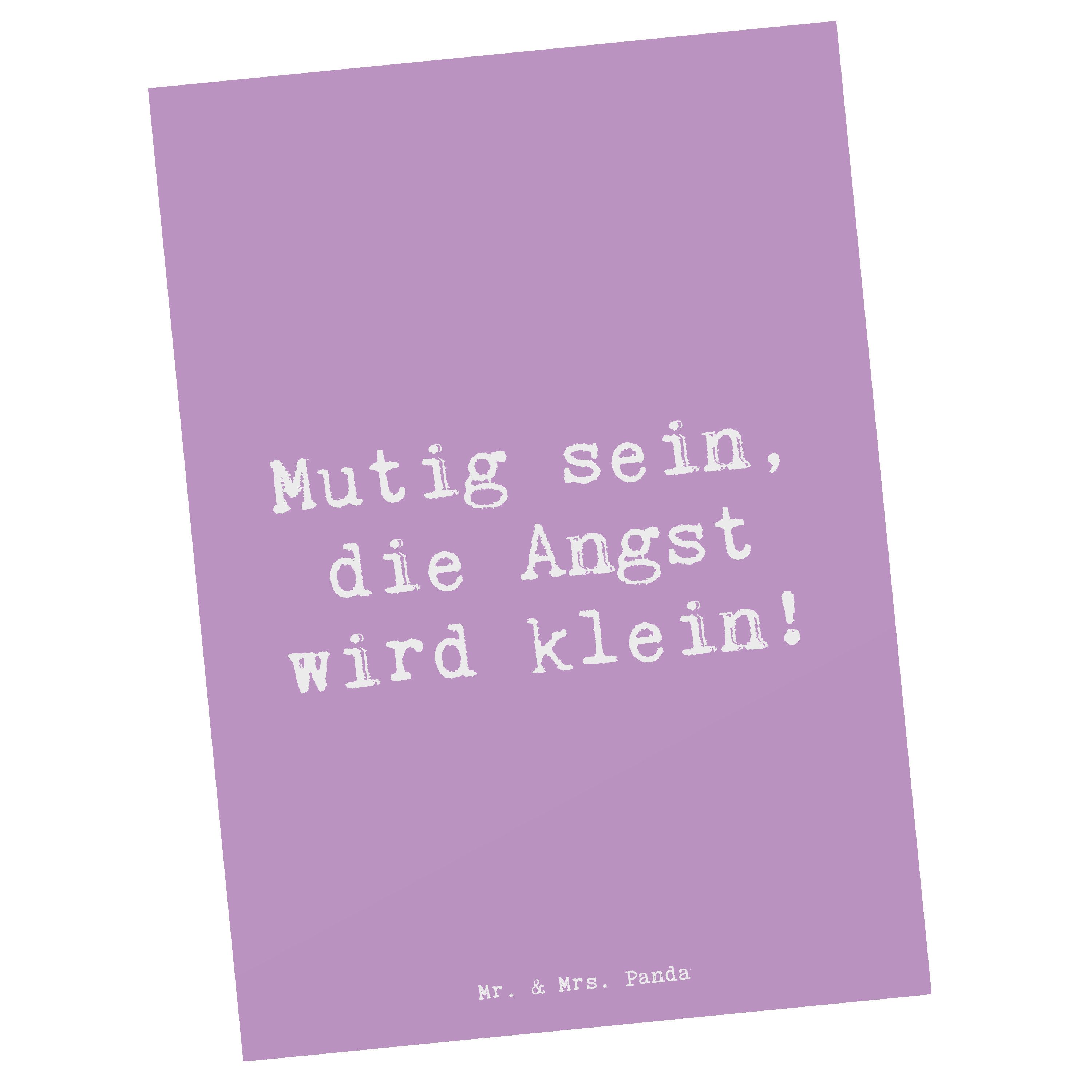 Postkarte Angst überwinden - Lavendeltraum - Geschenk, Herausforderungen, Zuver