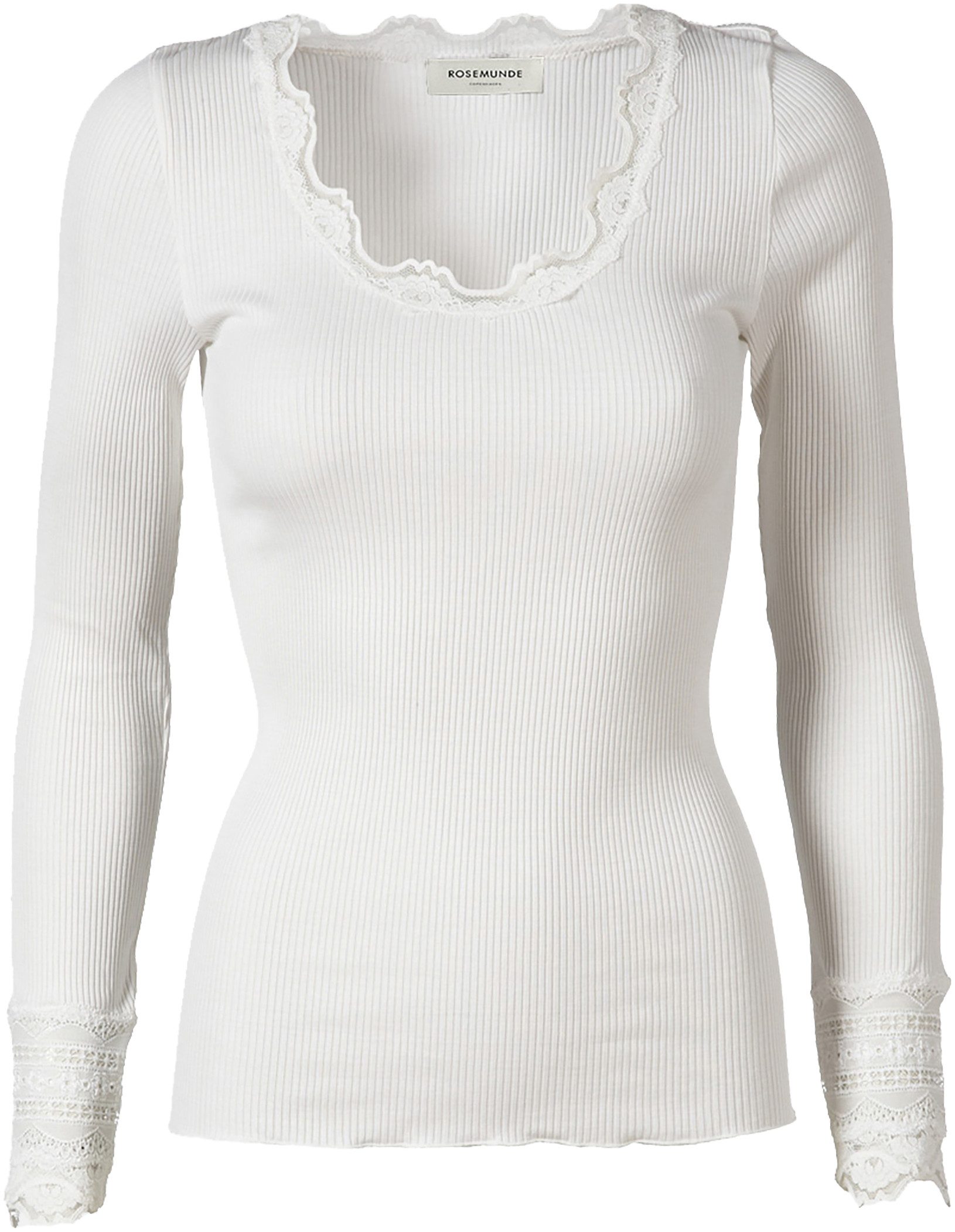 rosemunde Langarmshirt Benita Silk Blouse Vintage-Spitzenbesatz günstig online kaufen