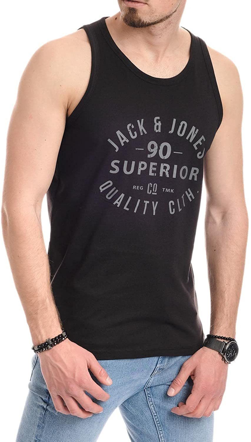 Tanktop Black-OPT6 Jones & Jack unifarbe in