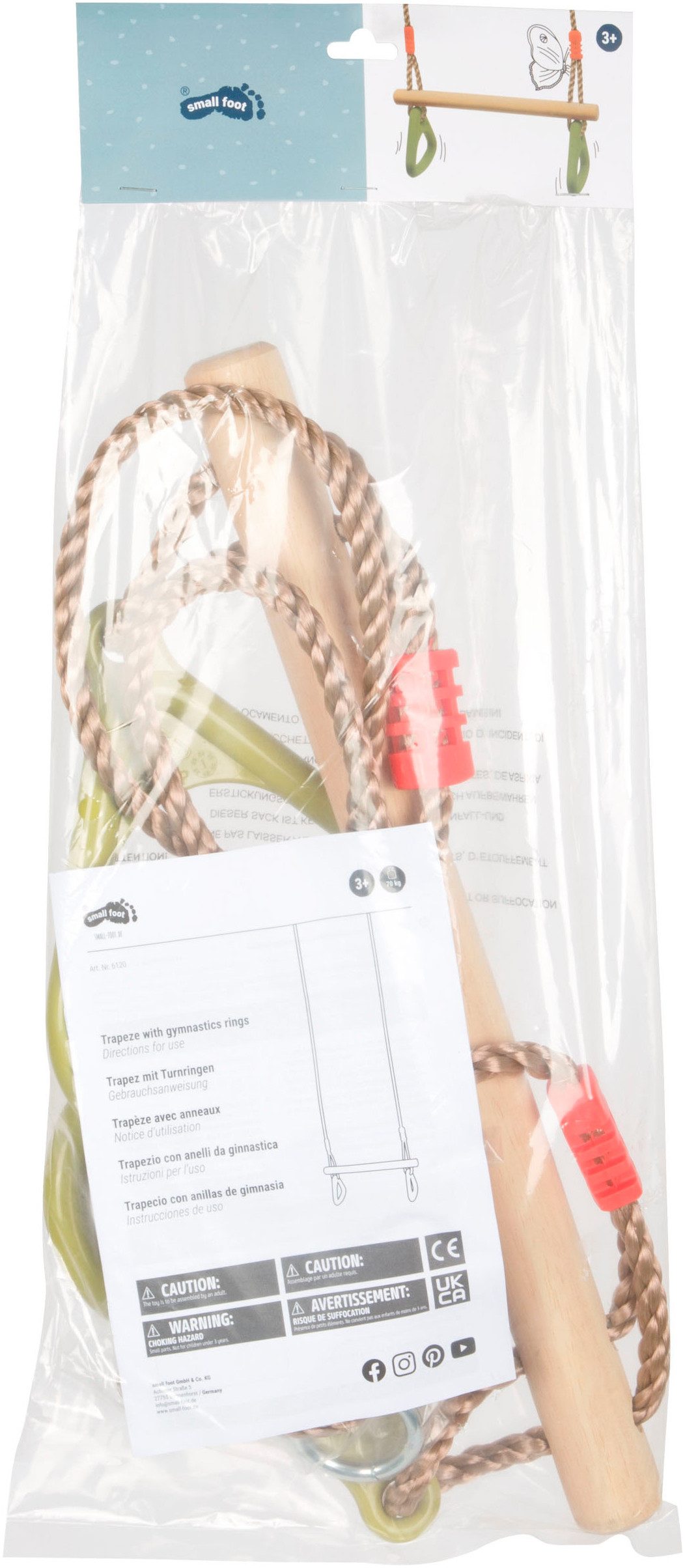 Small Foot Schaukelsitz Trapez mit Turnringen günstig online kaufen