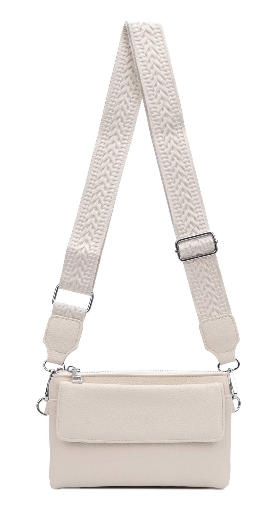 Geldbörse Damen Umhängetasche CrossBody Brieftasche Geldbörse Handytasche Reise