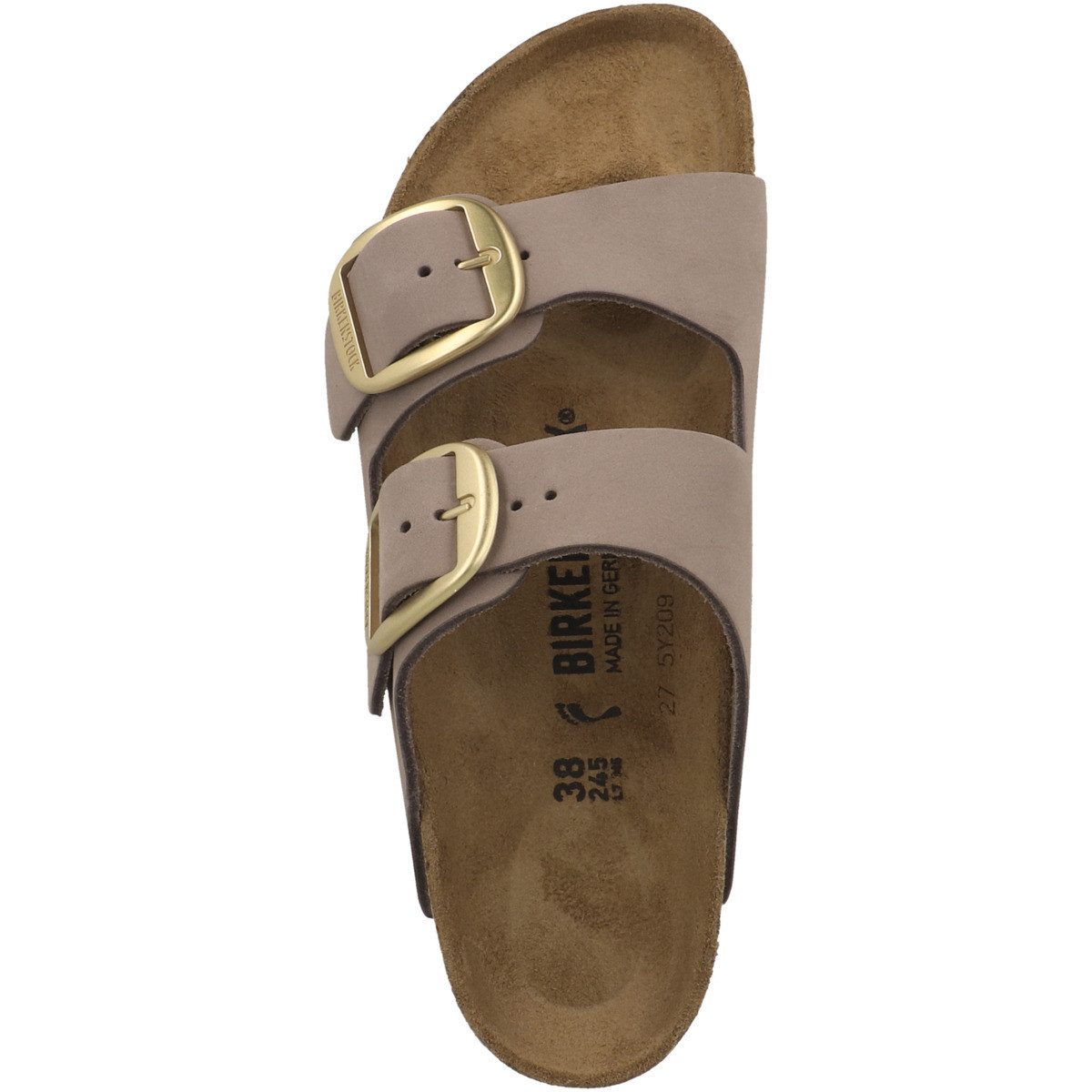 Birkenstock Arizona Big Buckle Nubukleder schmal Damen Sandale Sandaletten, günstig online kaufen