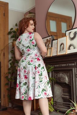 Hearts & Roses London A-Linien-Kleid Summer Floral Swing Dress Rockabella Vintage Retro