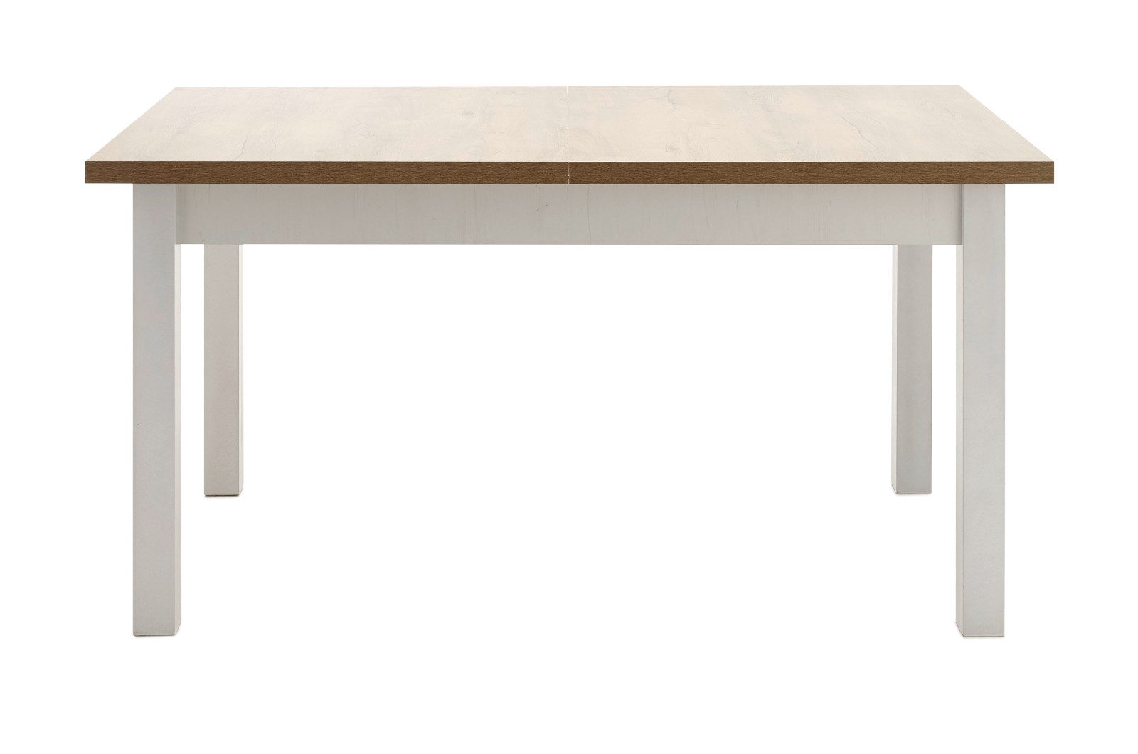 Furn.Design Esstisch Seyne (Pinie weiß und Eiche, Höhe 82 cm), ausziehbar 160 - 200 cm