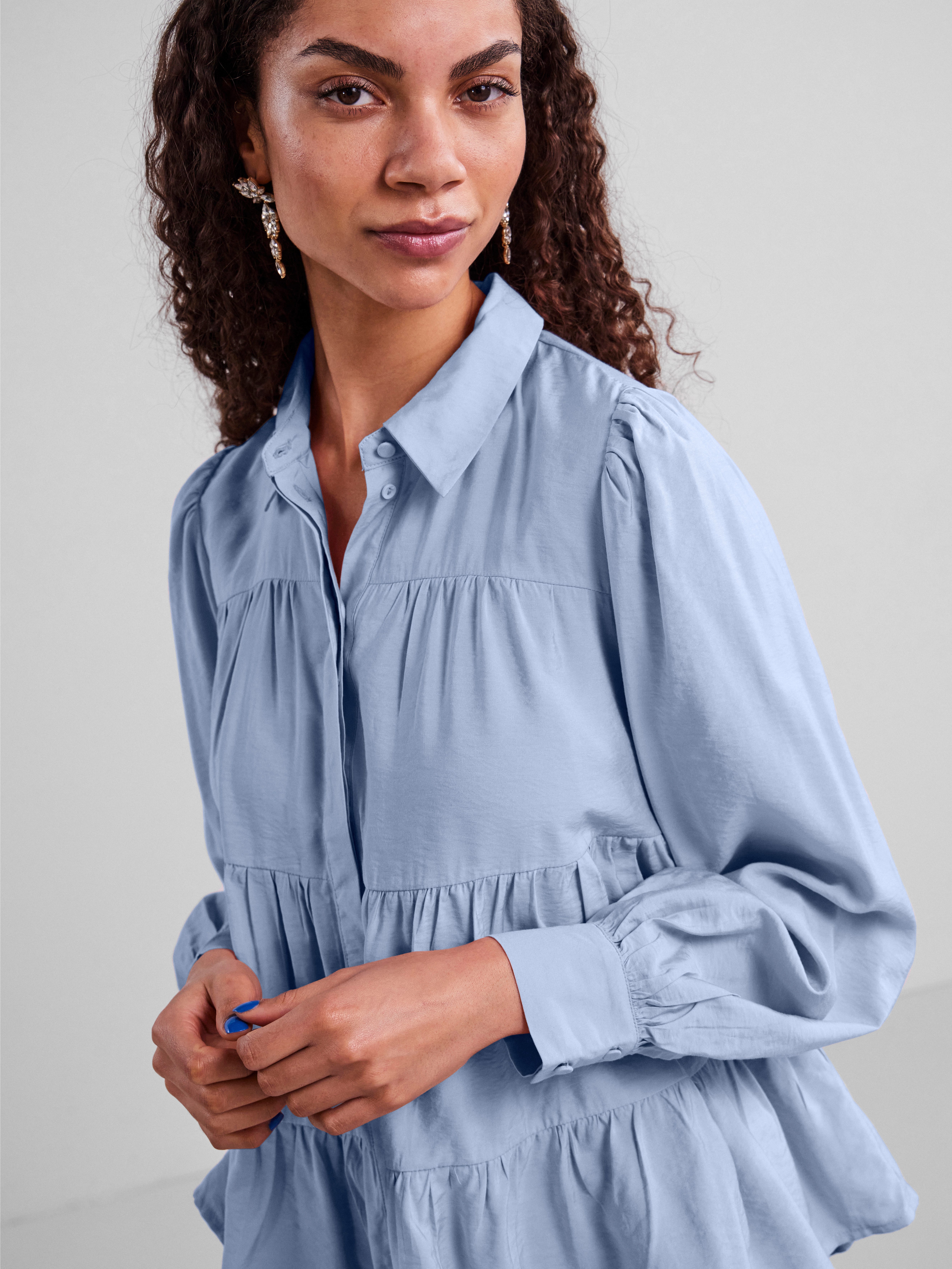 Y.A.S Langarmbluse YASPALA LS SHIRT S. NOOS