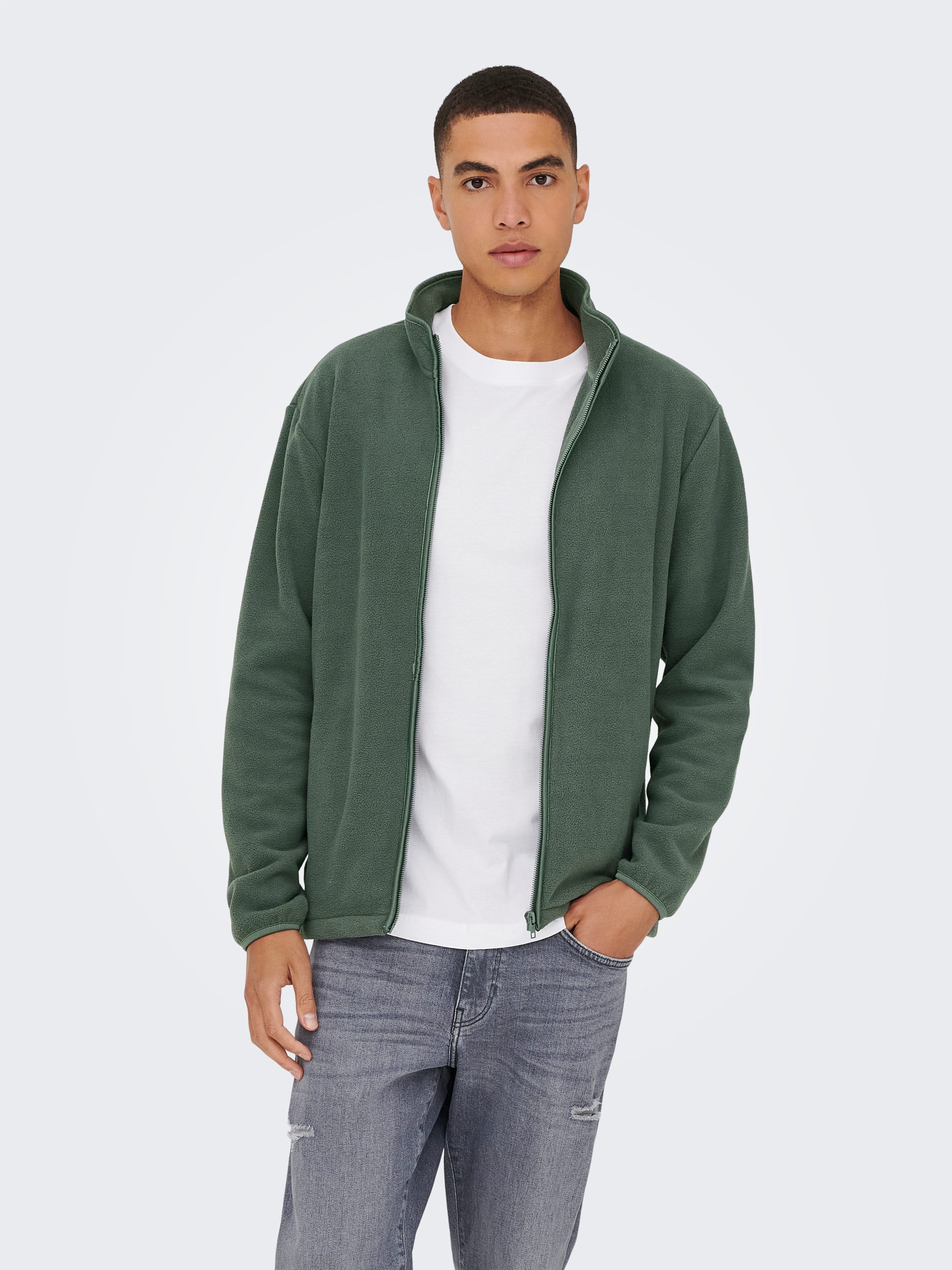 ONLY & SONS Kapuzensweatjacke ONSAKEEM FULL ZIP REG SWEAT OTL günstig online kaufen