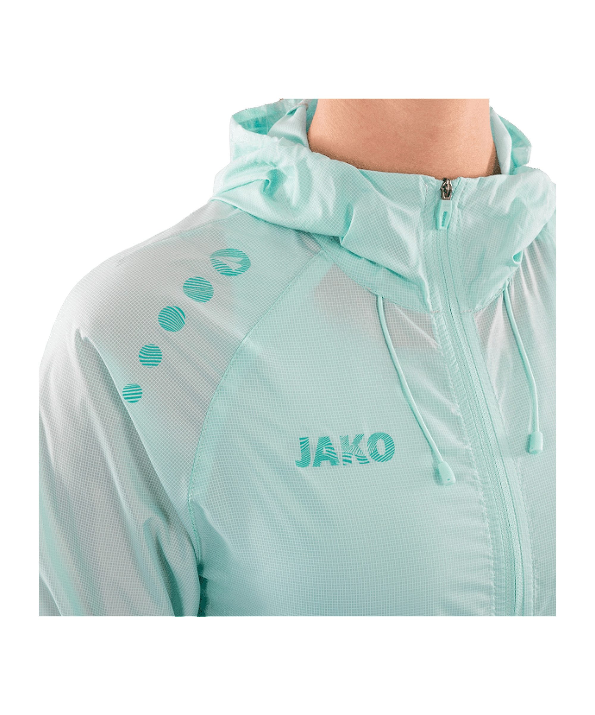 Jako Allwetterjacke Flow Lightweight Jacke Damen (1-St) Kapuze_Kordelzug