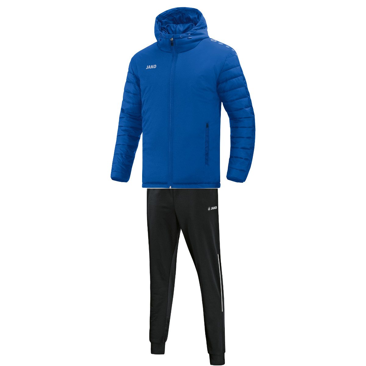 Jako Trainingsjacke 7201 Stadionjacke Team + 9272 Polyesterhose Attack 2.0 Set (Winterjacke + Polyesterhose Set, 1 x Stadionjacke + 1 x Polyesterhose)