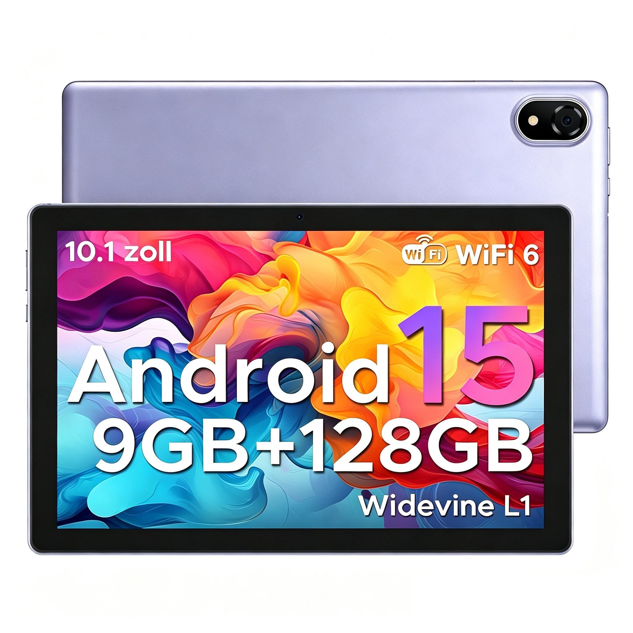 DOOGEE U10 Android Tablet mit Tastatur, Stift, Maus, 10 Zoll, 128GB ROM AI Tablet (10.1", 128 GB, Android 15, WIFI, 5060mAh, Widevine L1, WiFi6, Face ID, Kinder Tablet)