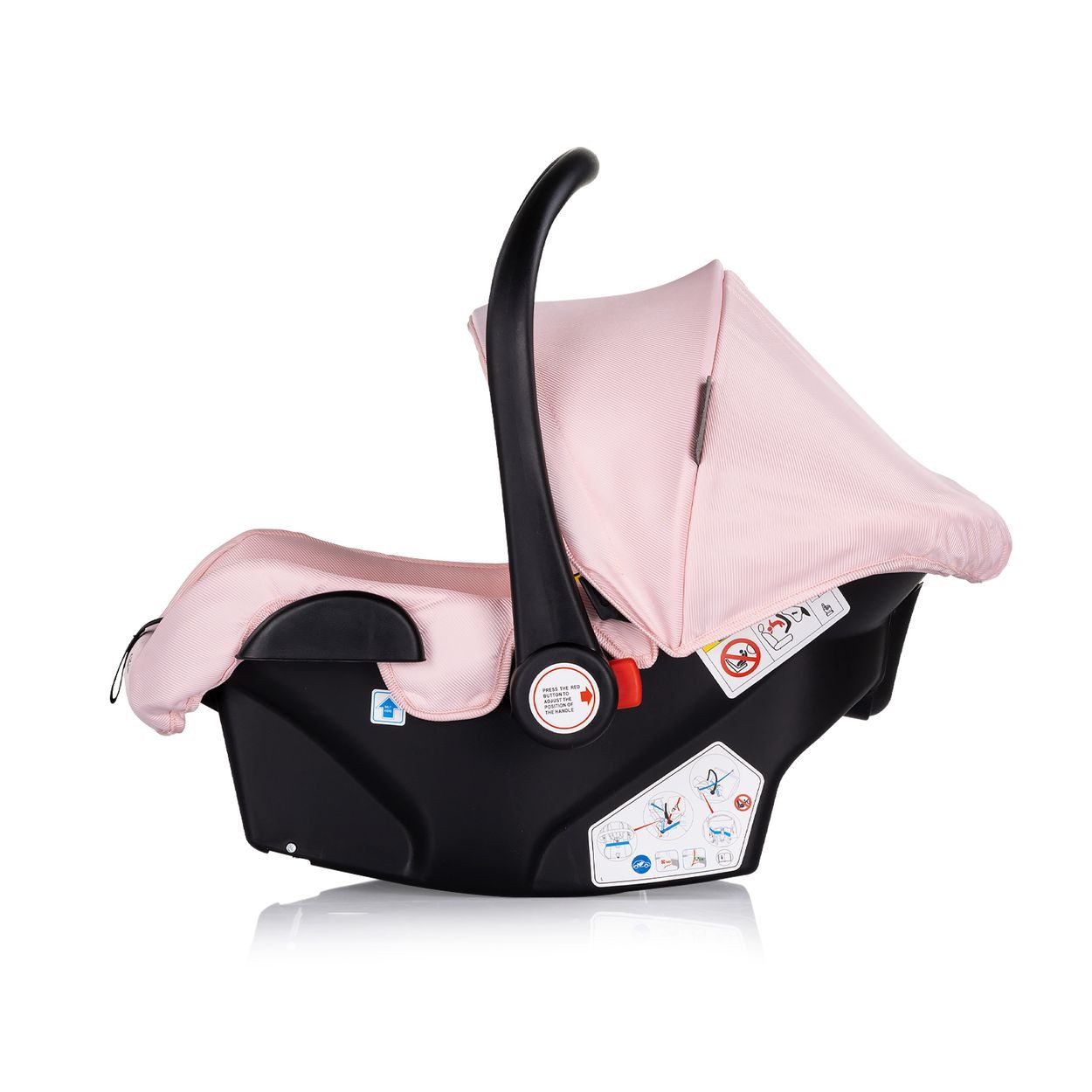 Chipolino Babyschale Babyschale i-Size Aura Gr. 0+, ab: 0, bis: 1.25, (40-85cm) Gruppe 0+, Griff verstellbar, Gurt
