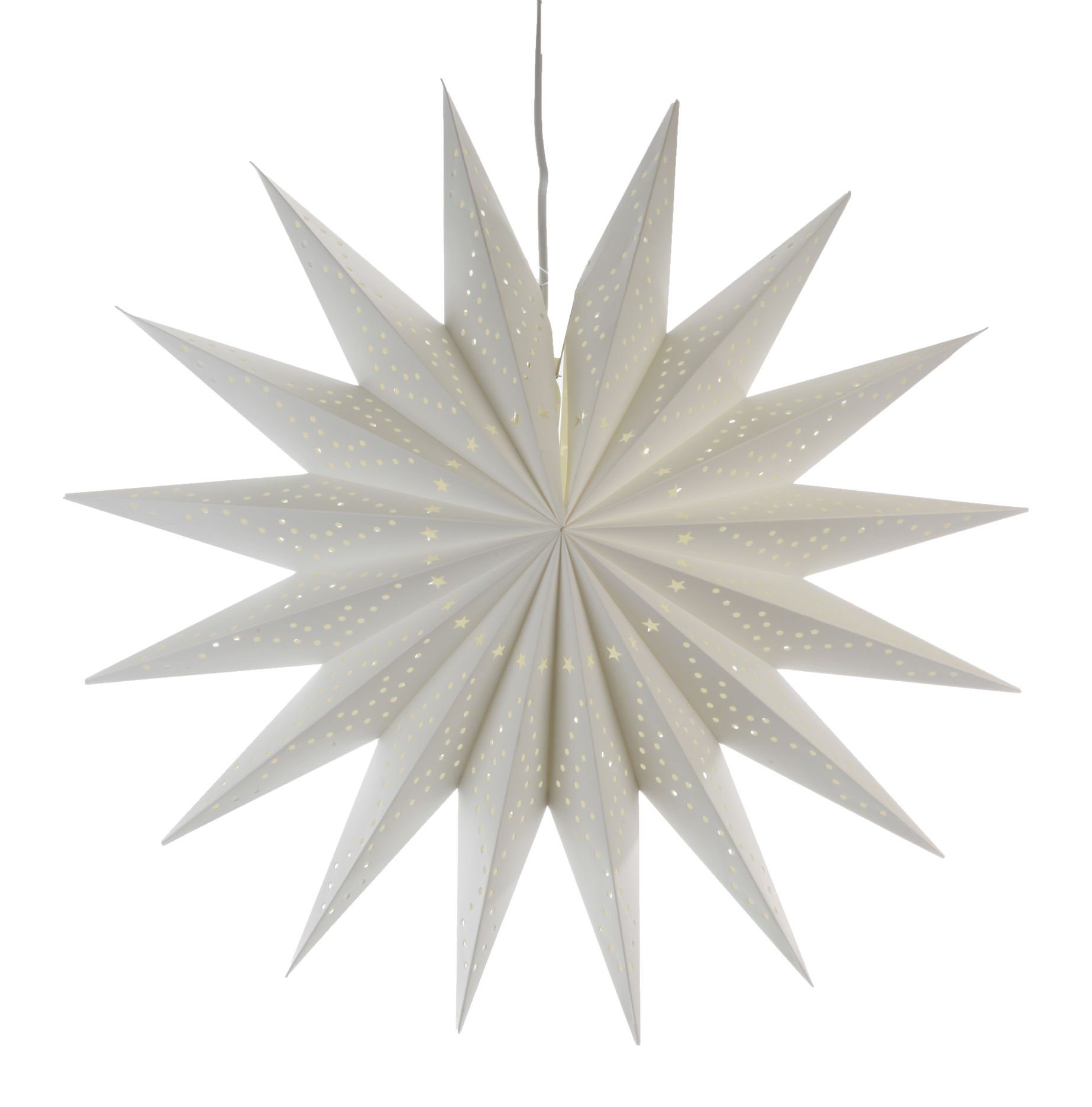 Spetebo Dekolicht Sternenlampe 60 cm für E14 Glühbirnen, 2, ohne Leuchtmittel, wählbar, Weihnachtsstern für E14 Glühbirnen zum aufhängen