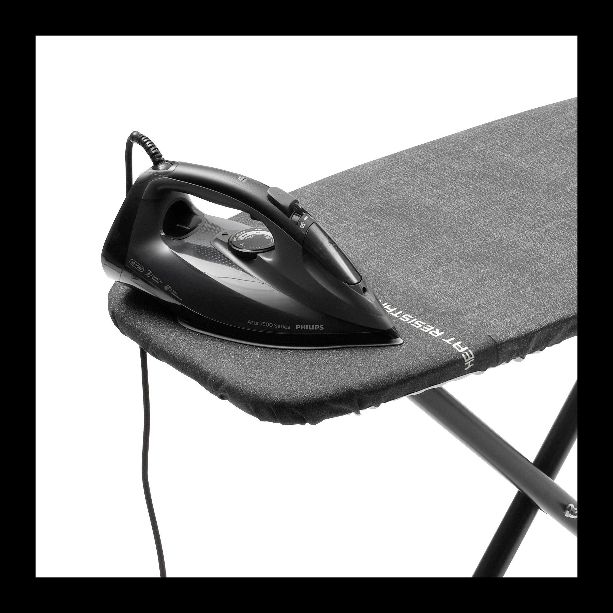 Brabantia Bügelbrett Bügeltisch D, 135 x 45 cm, hitzebeständige Parkzone, Bügelfläche 135x45 cm, Fairtrade-zertifiziert