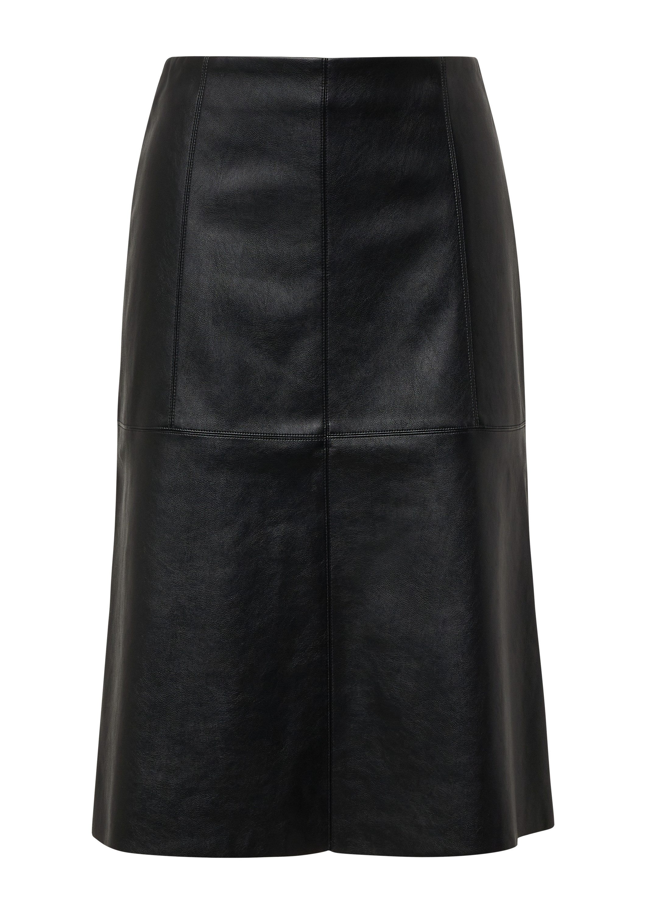 s.Oliver Midirock Rock A-Shape-Rock in Leder-Optik mit Naht-Details günstig online kaufen