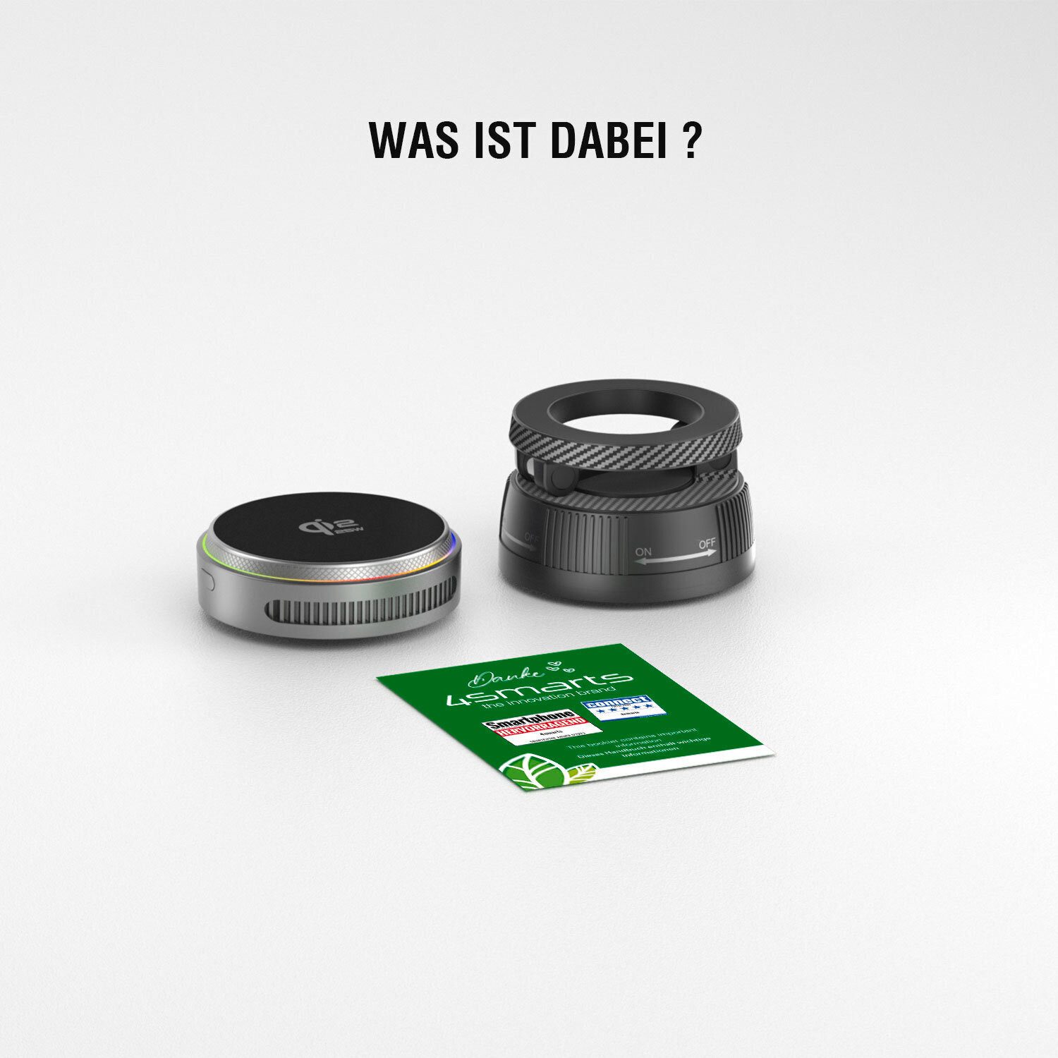 4smarts Qi2 25W MagSafe Ladegerät Wireless Charger (Set, Qi2 25 W Schnellladen)