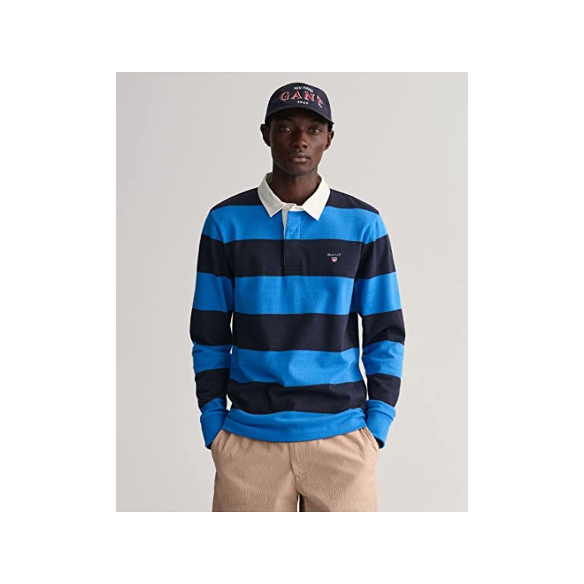(51) Poloshirt Gant passform (1-tlg) textil blau blau