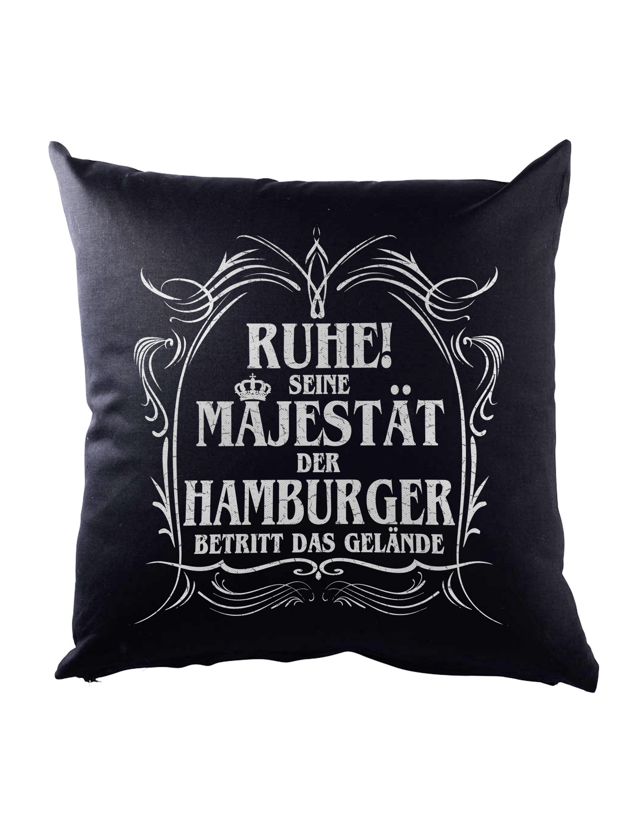 Urban Backwoods Dekokissen Seine Majestät Der Hamburger Dekokissen Hanse Hafen Jungfernstieg, Hamburg Elbe Lustig