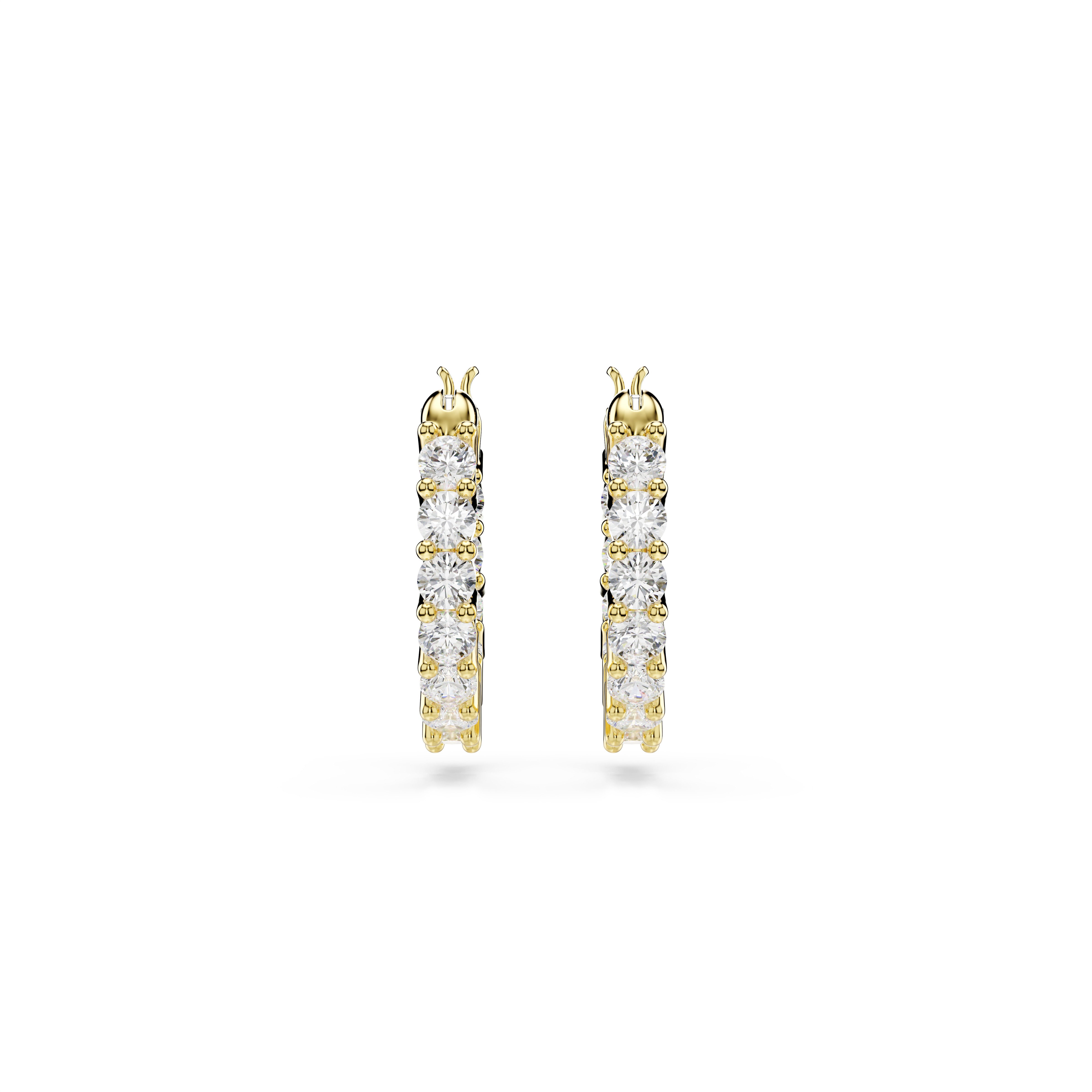 Swarovski Paar Creolen Schmuck Geschenk Matrix Tennis Vittore Ohrringe, Swarovski® Zirkonia (synth) – Bild 2 von 4