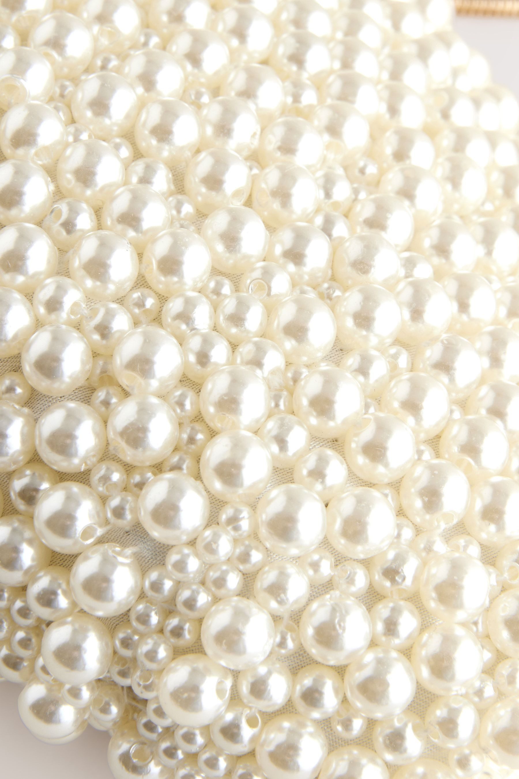 Next Clutch Clutch with clasp and decorative beads (1-piece)