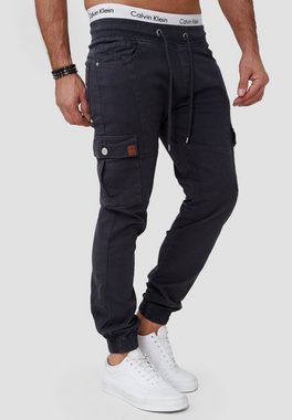 OneRedox Straight-Jeans H-3412 (Chino Cargohose Streetwear, 1-tlg) Freizeit Business Casual