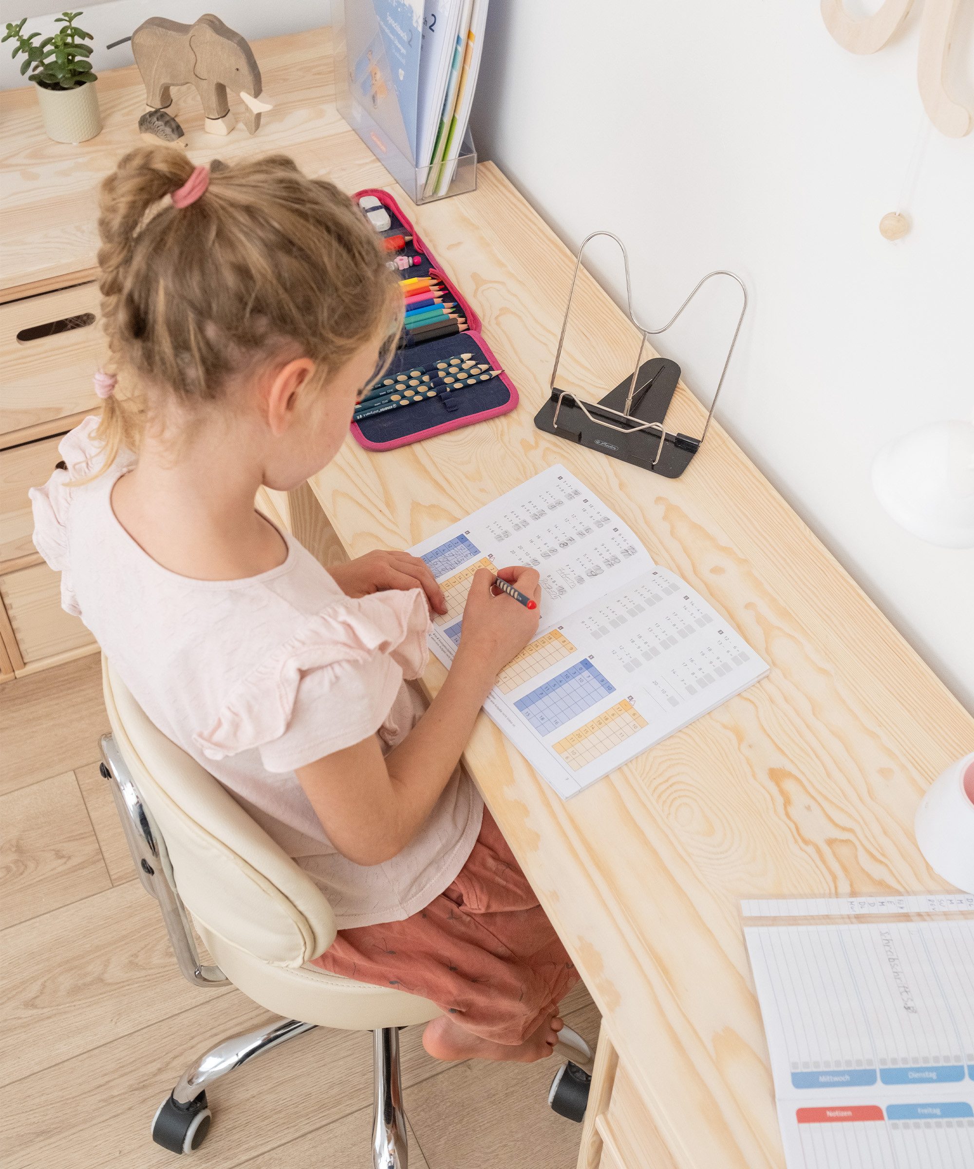 Ehrenkind Regalelement Tischplatte Aufbewahrungssystem, Regalsystem, Tischplatte für Aufbewahrungssystem Kiefer, 68 cm, Verwandelt Regalmodule in Mal- und Basteltisch