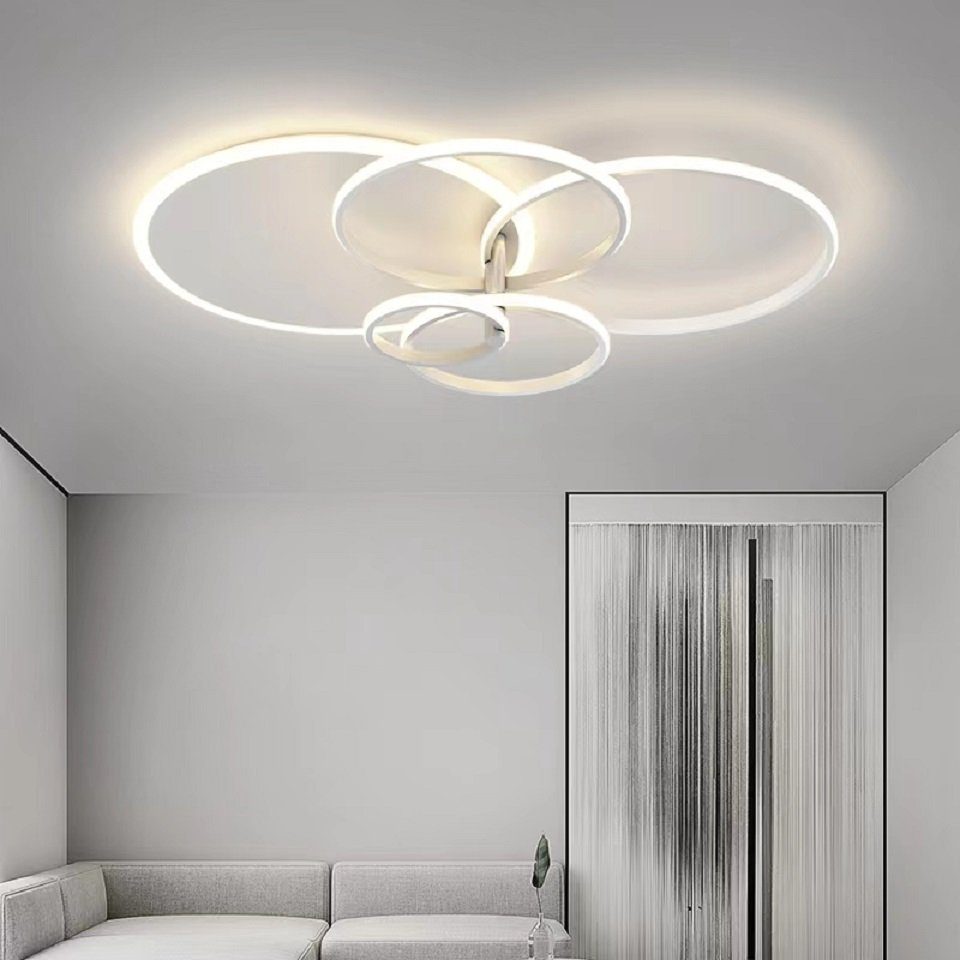 Daskoo Deckenleuchten 3/5 Ringe LED Deckenlampe günstig online kaufen