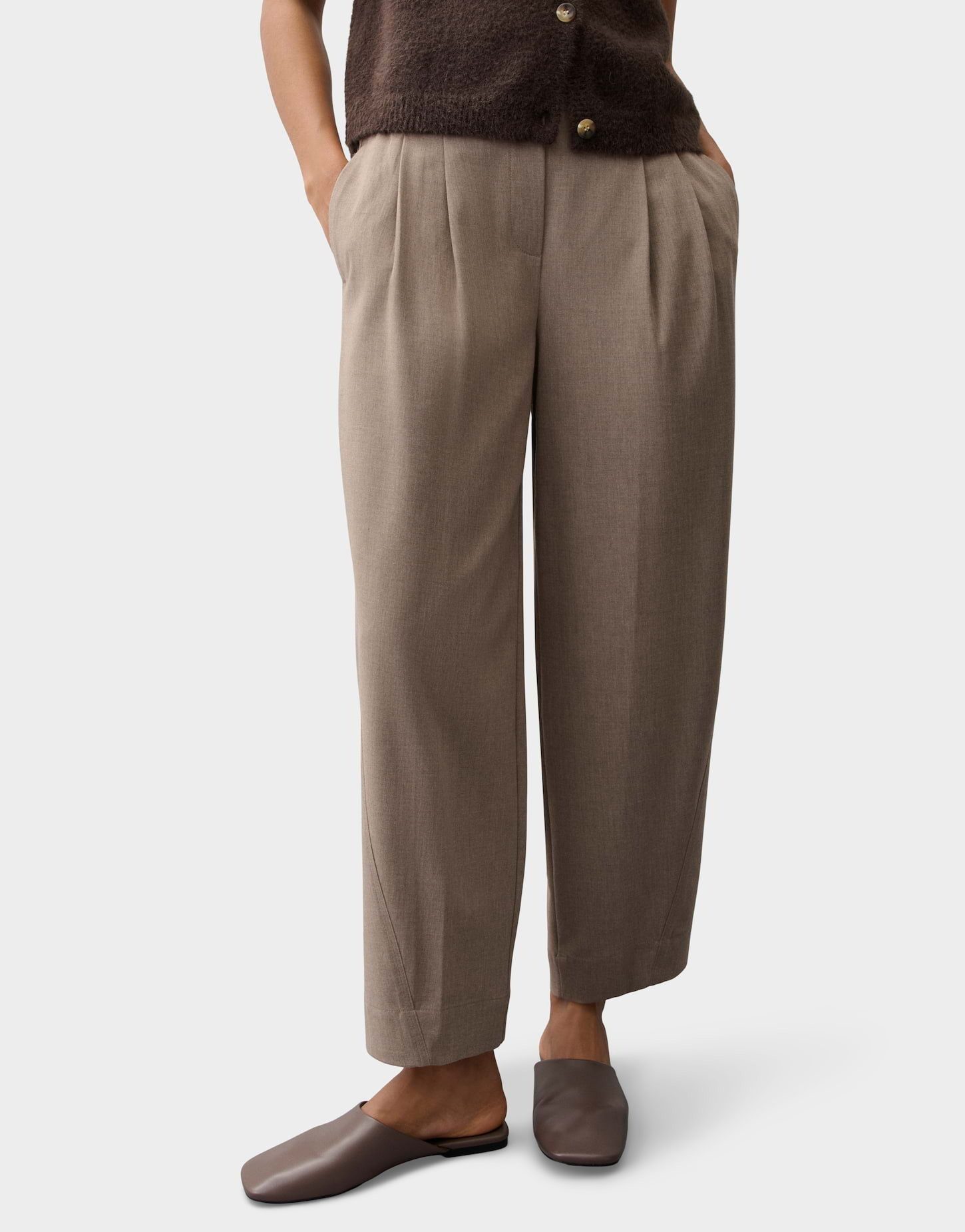 OPUS PANTS Bundfaltenhose METTA Relaxed City Pants mit Komfortbund