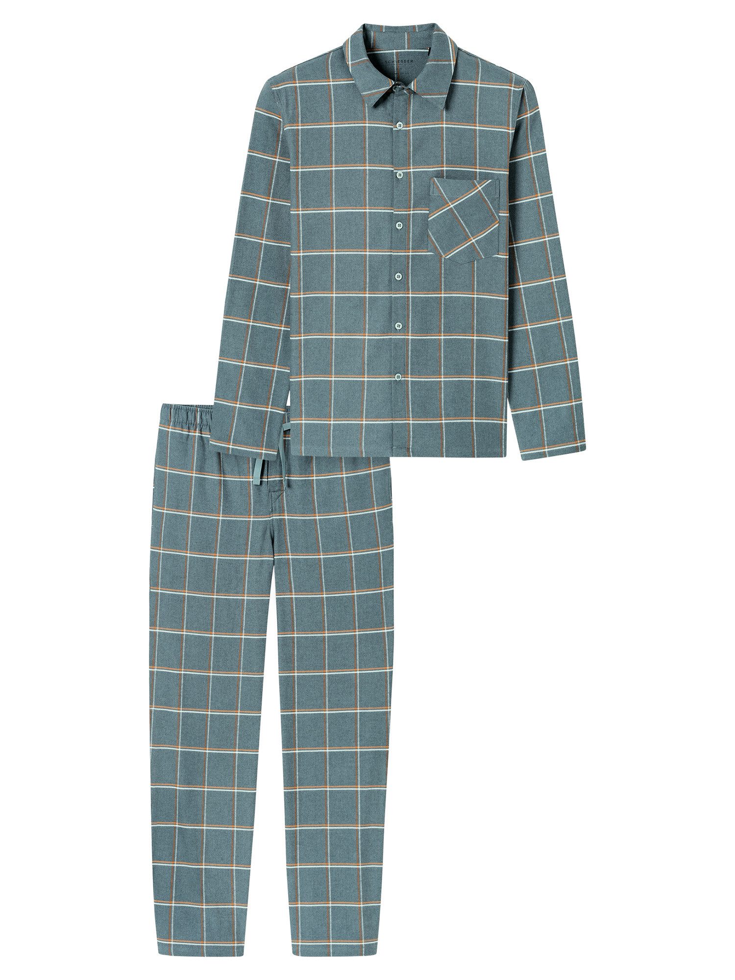 Schiesser Pyjama Selected Premium Warming (2 tlg) schlafanzug schlafmode be günstig online kaufen